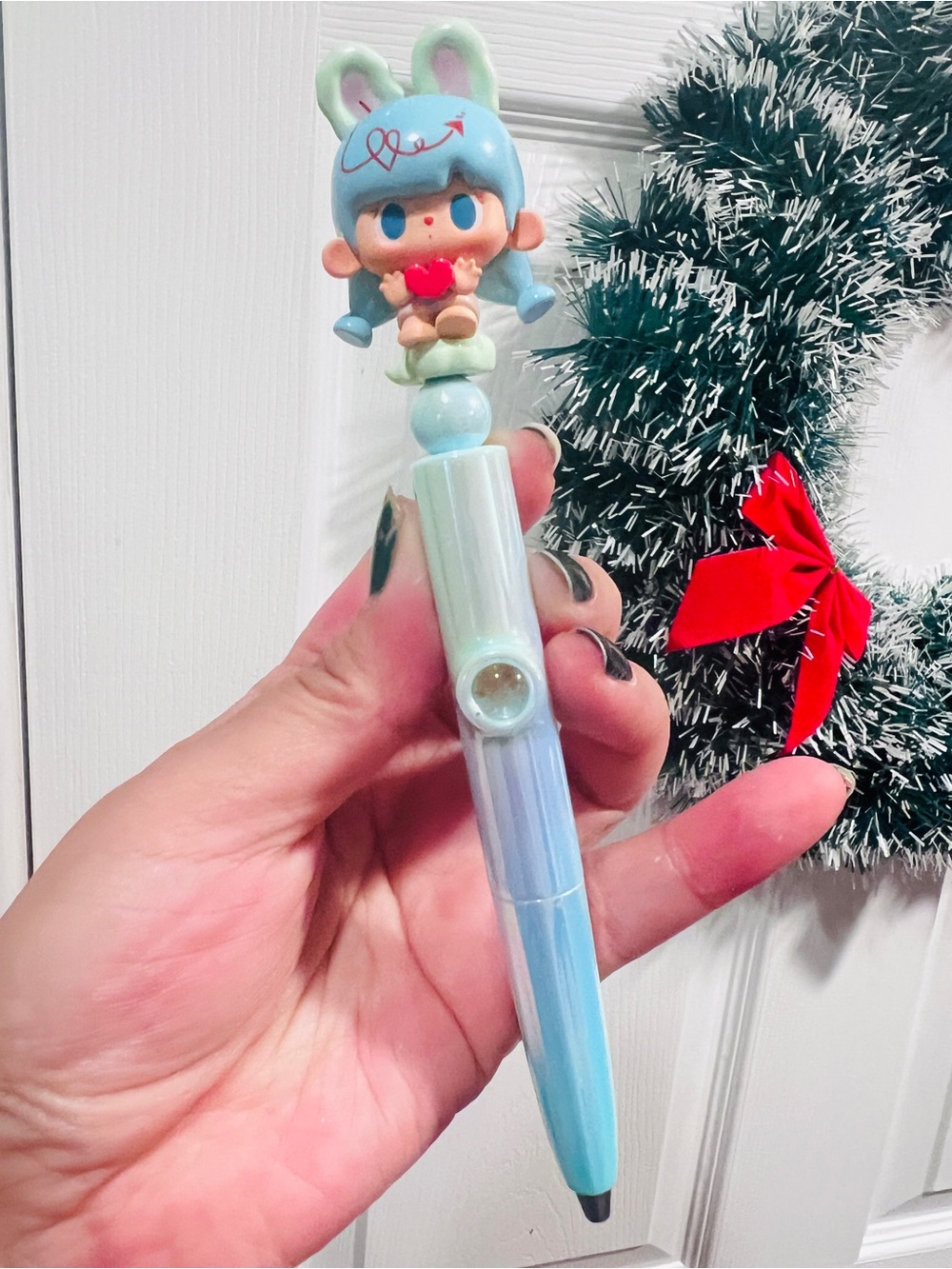 Beaded Pen with Authentic “Tutu Bear” Bean